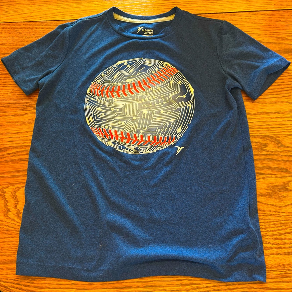 Old Navy Kids Blue Graphic T-Shirt